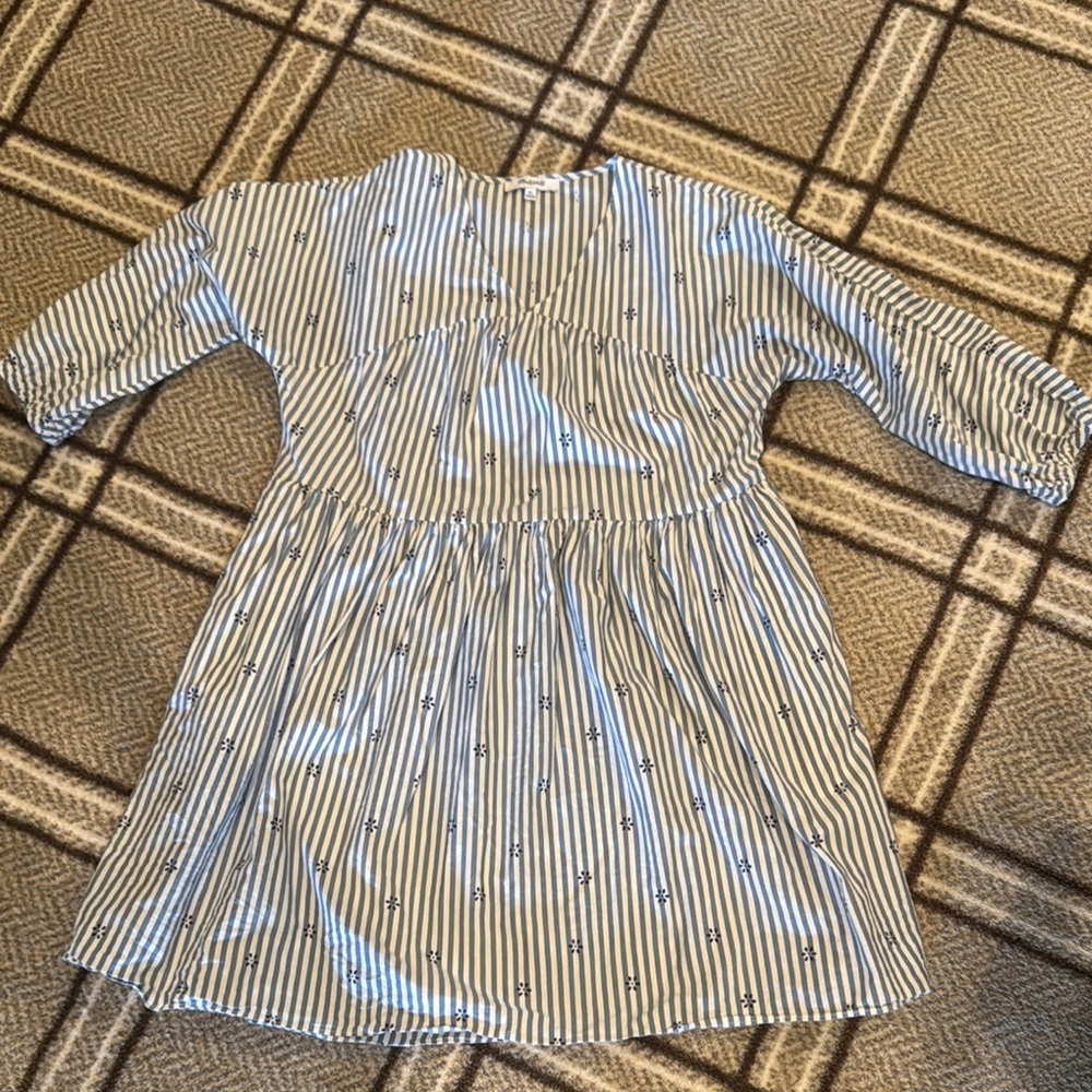 Madewell Striped Blue and White Dress